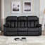 Deneka 3 Seater Reclining Linen Sofa-1135999178-1213907225