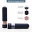 Buckingham Electric Salt & Pepper Mills Set Battery Operated Stainless Steel Soft Touch Push Button