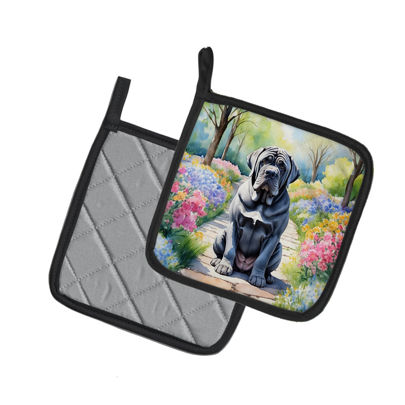 Caroline's Treasures Floral Polyester Potholder Set