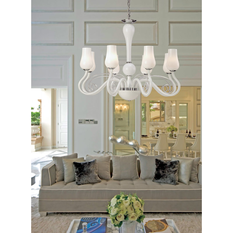 Lundeen 8 - Light Candle Style Chandelier