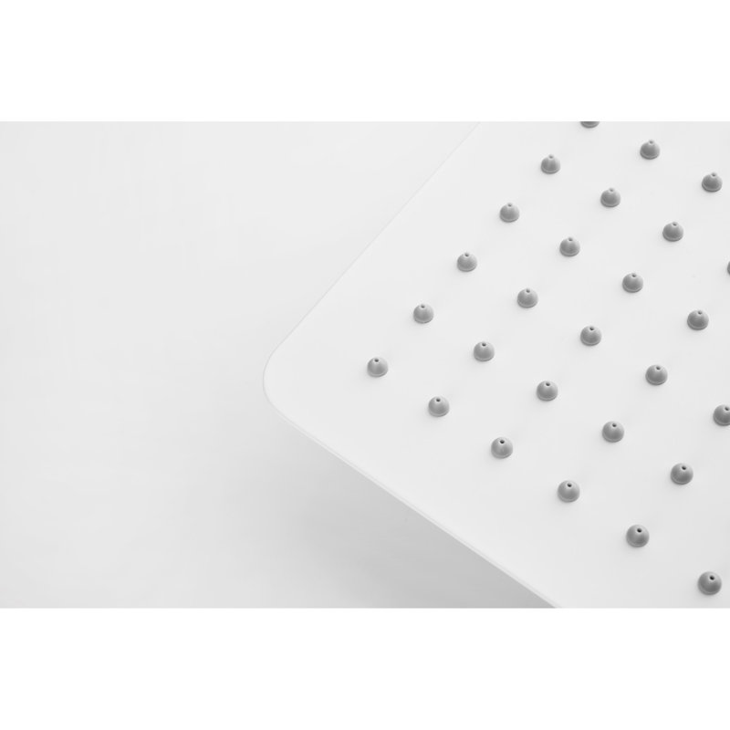High Rainfall Showerhead - Stainless Steel, Water Saving, Self-cleaning, 10"x10" White, Compatible With Standard Arm Shower Head , 10x10 Matches Different Locations