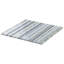 Microsaic Lines Storm Polished Marble Mosaic Tile-748157657