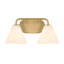 Éclairage pour meuble-lavabo de salle de bain 2 lumières Falbo en laiton chaud-1323807828-1323807824-1340019410