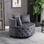 Élégante chaise d'appoint capitonnée pour le salon, confort moelleux et design élégant, parfaite pour les intérieurs modernes et classiques.-1323106031