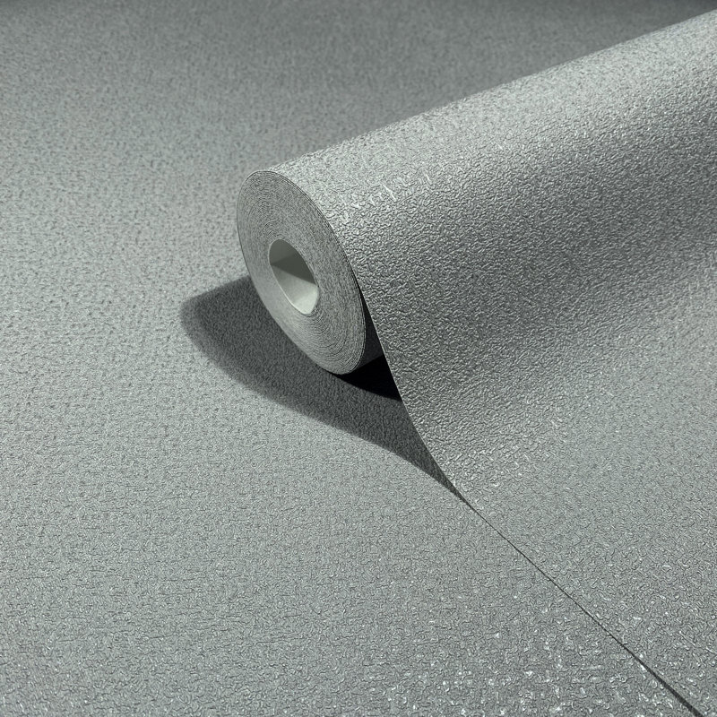 Galerie Fashion Icon Plain Texture Wallpaper, Grey