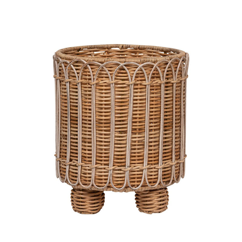 Provence Rattan 8" Round Planter
