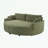 Double Chaise Lounge Sofa with Deep Seat and USB Ports-1480684818