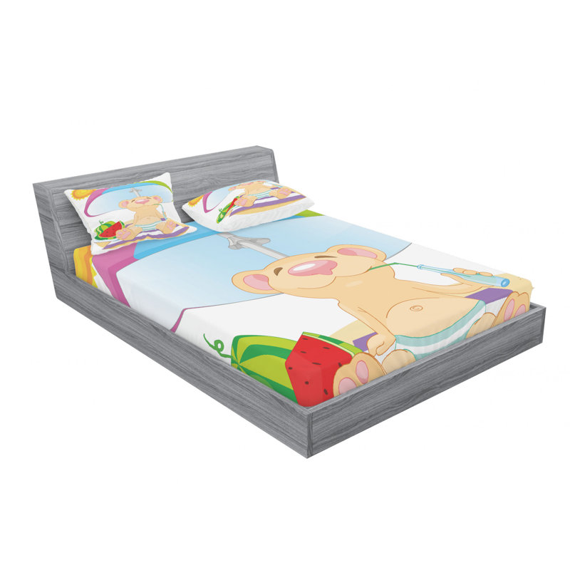 Microfiber Sheet Set, Queen Sheet Set with Fitted Sheet