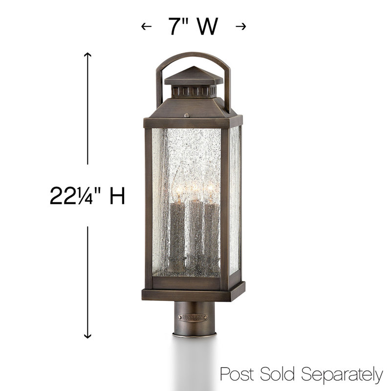 Revere Outdoor 3-Light Lantern Head
