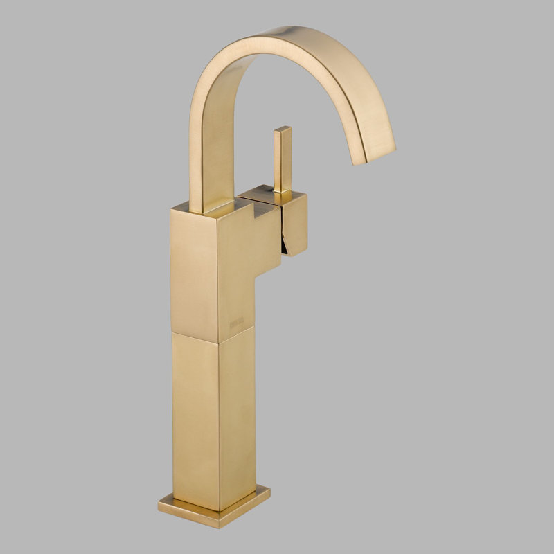 Vero Vessel Sink Bathroom Faucet with DIAMOND™ Seal Technology, Brilliance Champagne Bronze