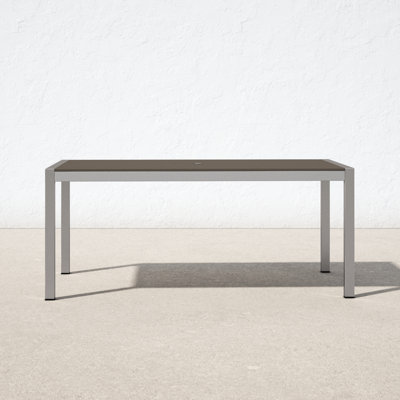 Aynura 71'' Plastic / Acrylic Outdoor Dining Table
