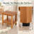 EcoDecors 18 Inch Teak Shower Bench with Shelf, Waterproof Spa Seat