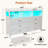 Jaylianiz 6 - Drawer Dresser with Power Outlet, Chest of Drawers with LED Lights and Open Storage-381056294