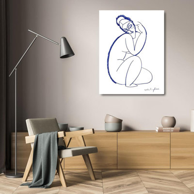 Nude Seated on Left Leg