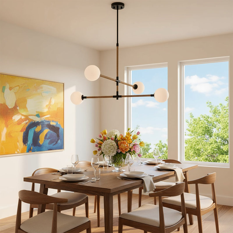 Capilano - Chandelier - 4-Light - Black