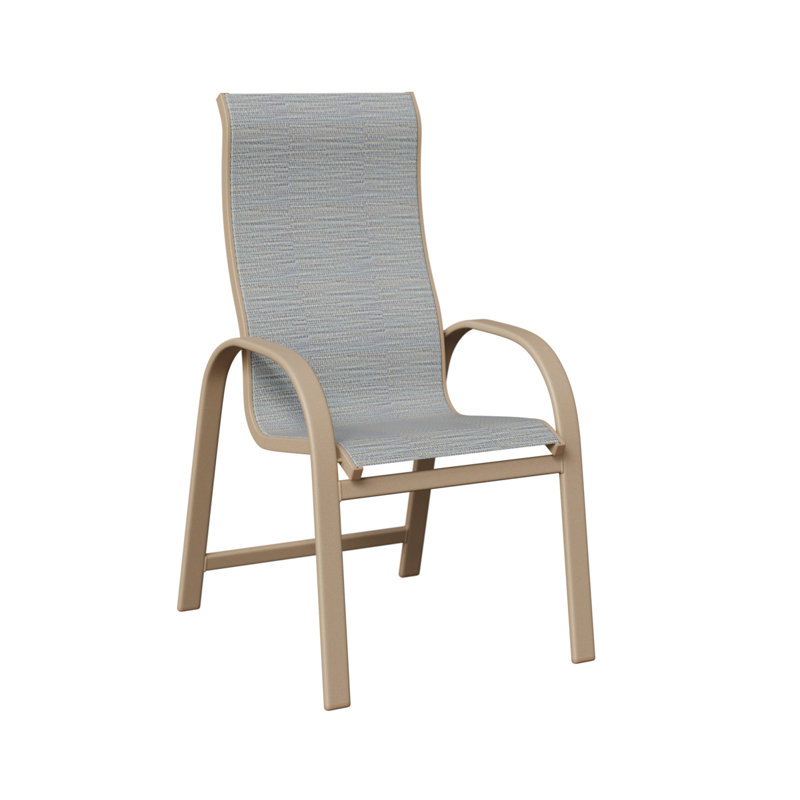 Chaise berçante à haut dossier berlinois Berlin Gardens, Sahara moucheté, Canne des Caraïbes