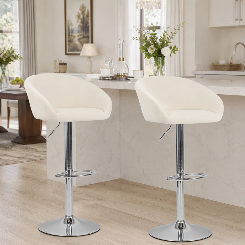 Fauteuil de bar Hengming, Beige