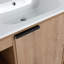 Ensemble de meuble-lavabo simple 48 po avec lavabo en résine et paniers pliables Alingtons