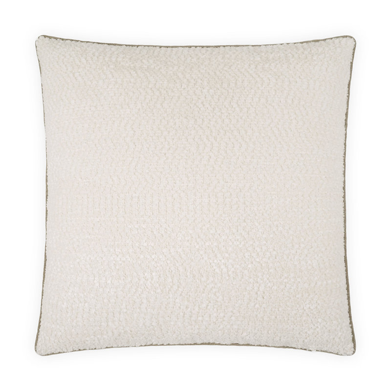 Coussin Knubby, Ivoire ivoire, Carré 22 po