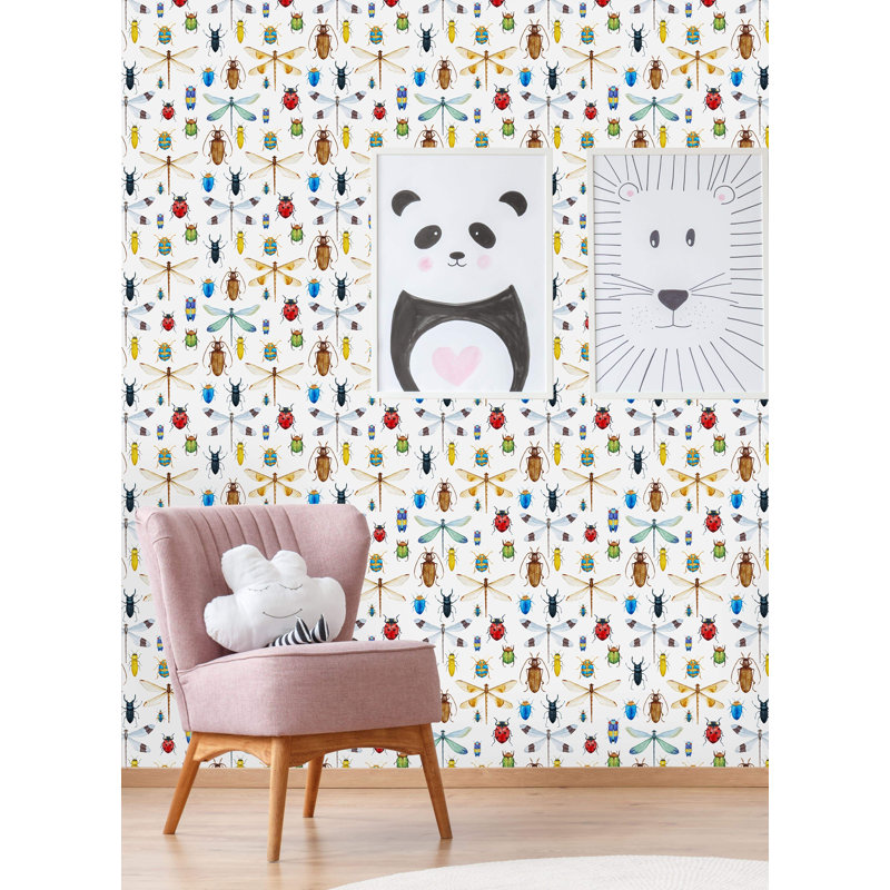 Mélange de rouleau de papier peint auto-adhésif, L 10,42 pi x l 25 po