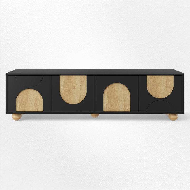 TV Stand For Tvs Up To 75", Black