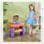 Ensemble de coiffeuse Qabo, table de maquillage pour tout-petits avec robinet, miroir, lumière à DEL, musique, 23 accessoires, ensemble de jeu pour filles 3-6 ans-1601546128