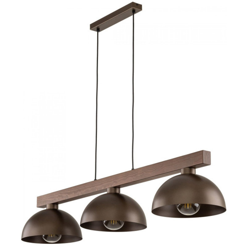 Oslo 3 - Light Kitchen Island Pendant, Brown