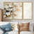 Toile avec cadre flottant or