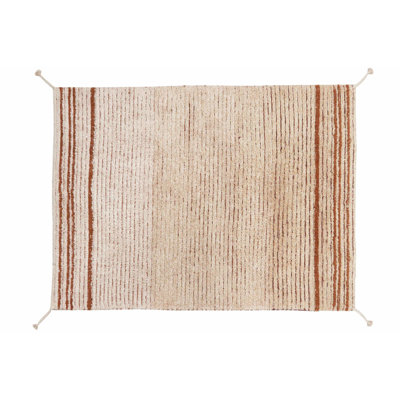 Tapis réversible lavable simple caramel