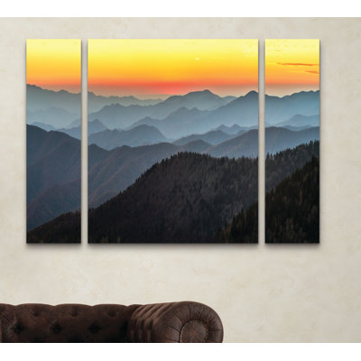 " Great Smoky Sunset " by Pierre Leclerc 3 - Pieces