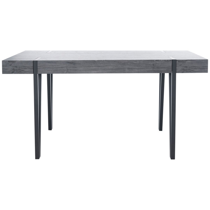 Table de salle à manger 35,4 po Salemburg, Chêne noir / pieds noirs