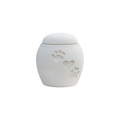 Pot commémoratif Pet Urn, blanc