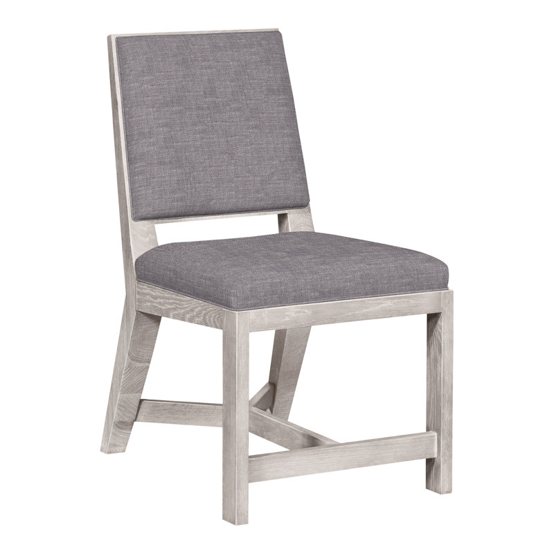 Thom Filicia Home Upholstered Back Side Chair, Dove Gray, Nomad Slate Crypton® Chenille