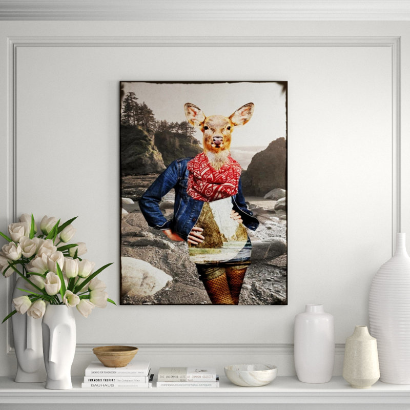 Sunday At The Beach B Print by GI Artlab, Glass Coat, 32" H x 24" W x 1.5" D
