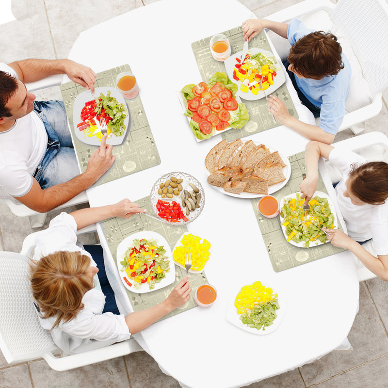 Knife and Fork Design Vinyl Placemat
