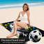 1 serviette de plage de soccer, conception dynamique Splash Art, couleurs vibrantes, parfaite pour la piscine, les voyages, la microfibre à séchage rapide, unisexe