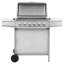 Symple Stuff 6 - Burner Portable Liquid Propane Gas Grill