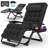 Oversized XXL Folding Zero Gravity Chair, Patio Reclining Lounge Chair 33In with Cushions and Headrest-2057214075