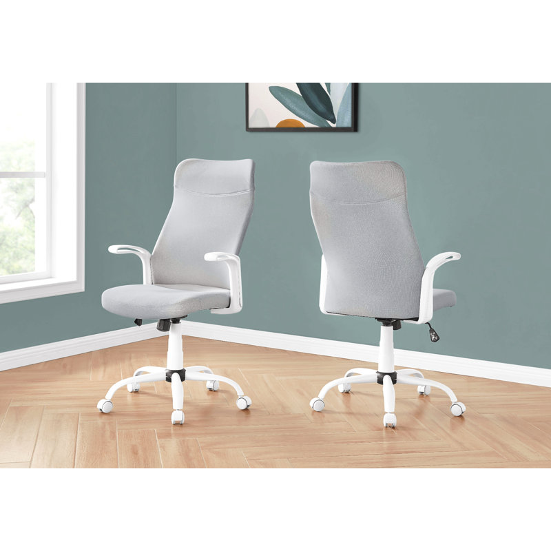 Office Chair, White, White