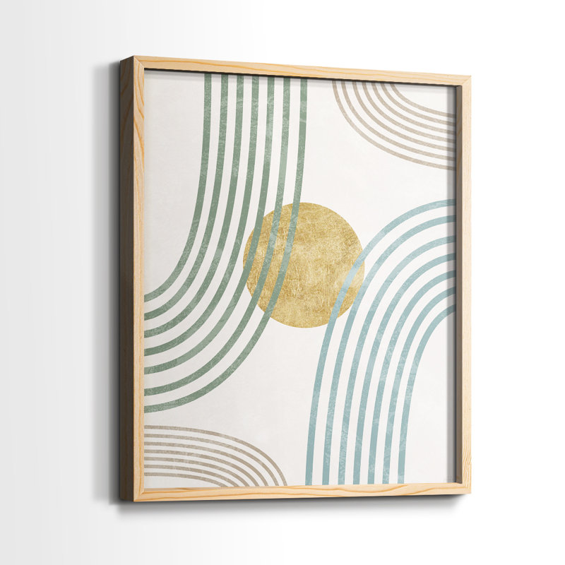 Modern Flow Framed Print - Solid Wood