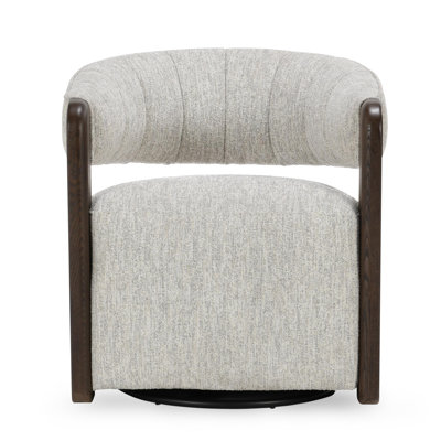 James Upholstered Swivel Barrel Chair