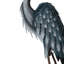Statue de jardin en métal Heron Blue