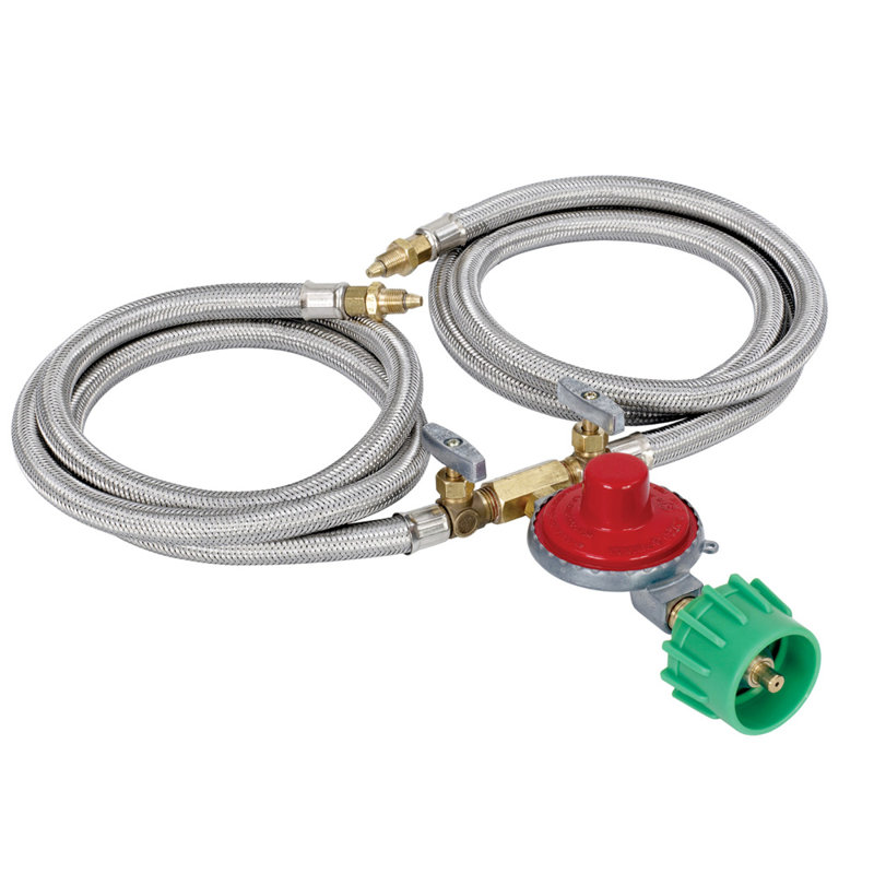 Assemblage de régulateur/tuyau double bayou classic® m-2hph-10-psi
