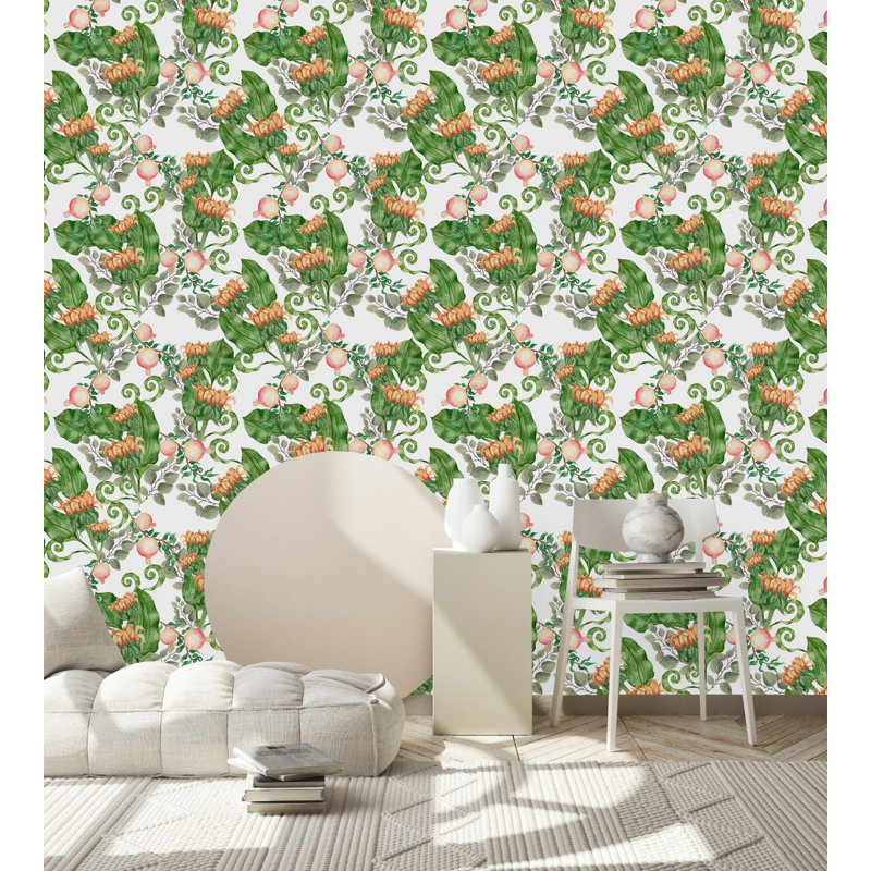 Panneau de papier peint Hywela, L 2,08 pi x L 10,42 pi