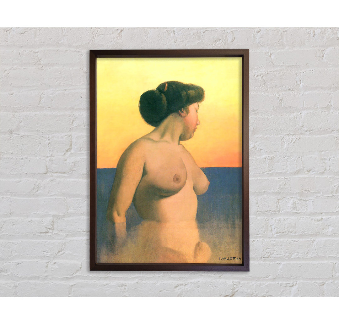 Felix Vallotton Bathing 2 - Einzelbildrahmen Kunstdrucke auf Leinwand