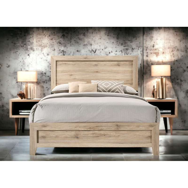 Frankie Wooden Bed with Panel Headboard