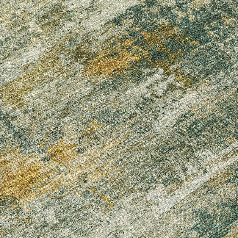 Machine Washable Indoor/Outdoor Wagenen ACN2368 Abstract Rug, Rectangle 2'6" x 3'10"