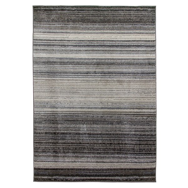 Longshore Tides Linda Tufted Grey/Black Rug | Wayfair.co.uk