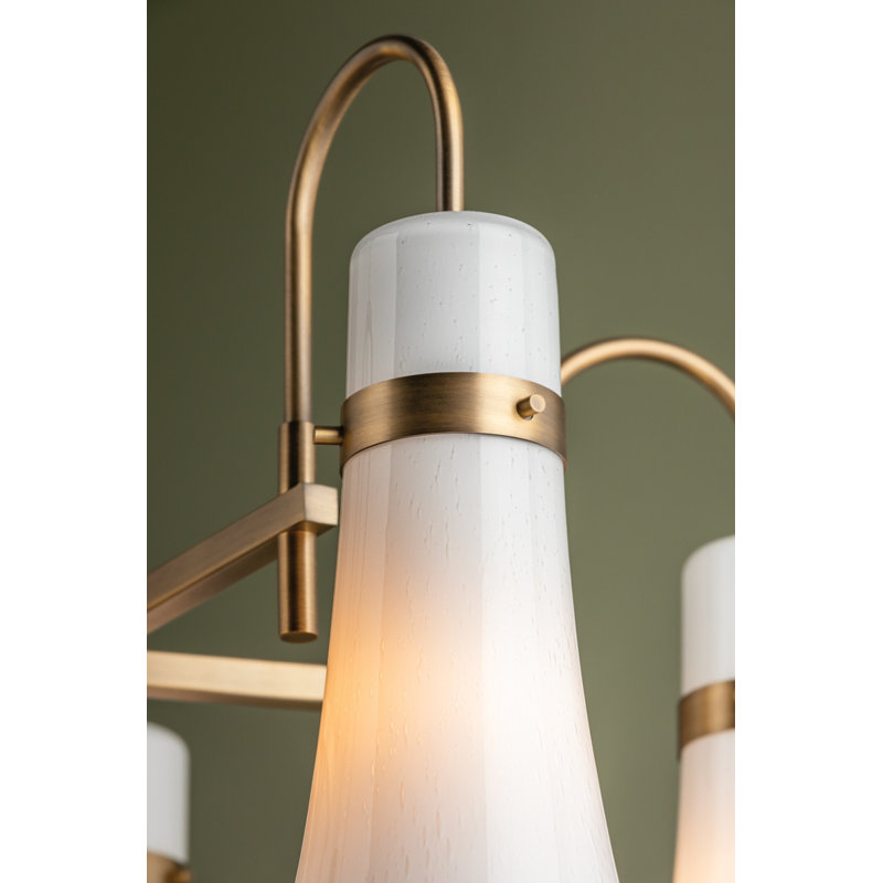 Lustre 5 lumières érable