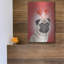  «Valentine Pug» par John Hovenstine, art mural en métal, 12 po x 16 po-254969375